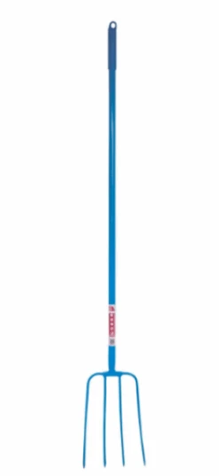 Red Gorilla 4 Prong Muck Fork Long Handle Assorted Colours