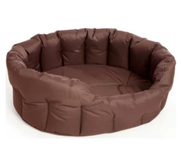 P & L Oval Waterproof Softee Bed Brown 5