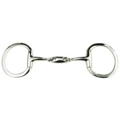 JP Korsteel Stainless Steel Oval Link Eggbutt Snaffle Bit