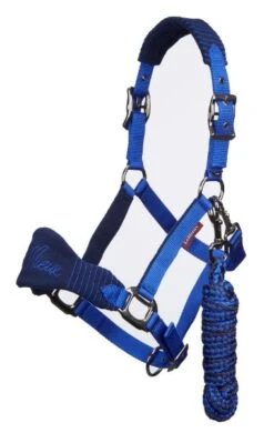 Le Mieux Vogue Fleece Headcollar & Leadrope Navy / Royal Blue