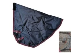 Burwood 100g Turnout Neck Cover Black/Burgundy