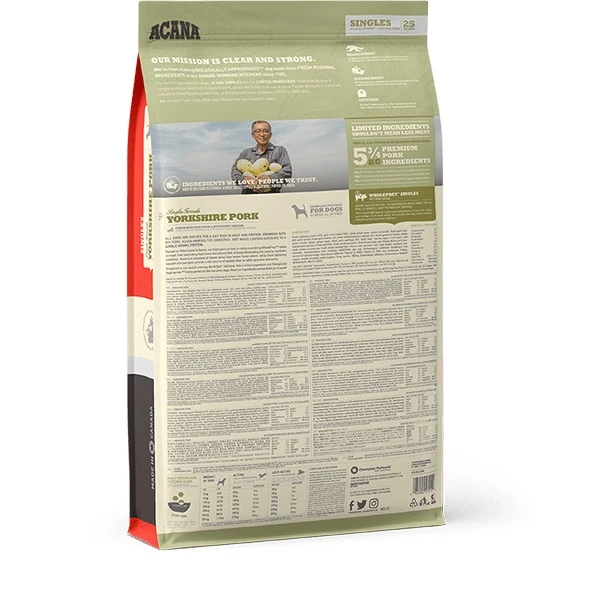 Acana Dog - Yorkshire Pork 11.4kg 2 Acana Dog - Yorkshire Pork 11.4kg - Image 2