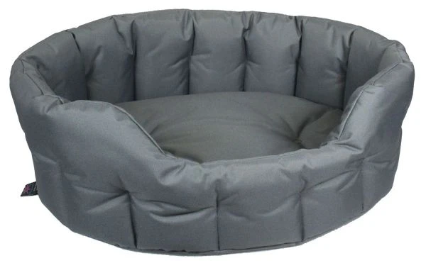 P & L Oval Waterproof Softee Bed Grey 5