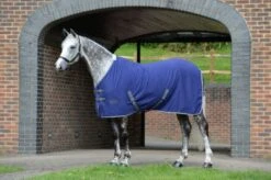 Weatherbeeta Cotton Show Sheet II Standard Neck Dark Blue/Grey/White